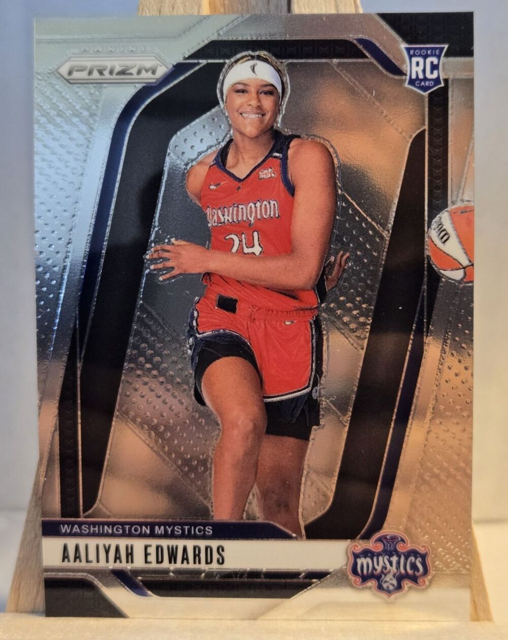2024 Panini Prizm WNBA Aaliyah Edwards #142 Silver Prizm Rookie Card RC Mystics